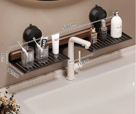 MiraGlide® Modernes Absaugung Badezimmer Regal Mit U-Nut Design