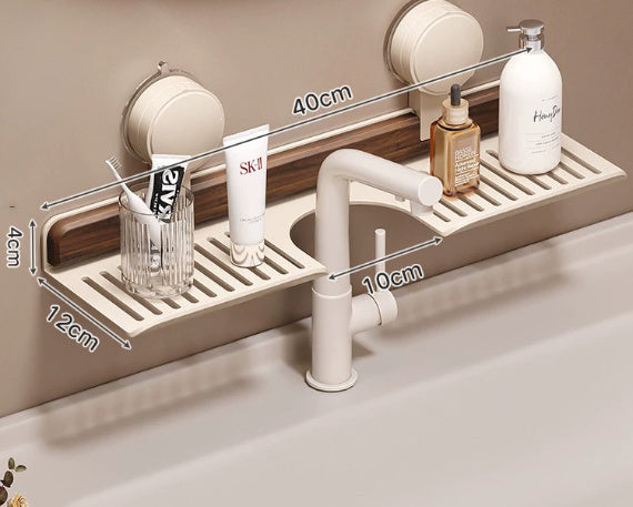 MiraGlide® Modernes Absaugung Badezimmer Regal Mit U-Nut Design